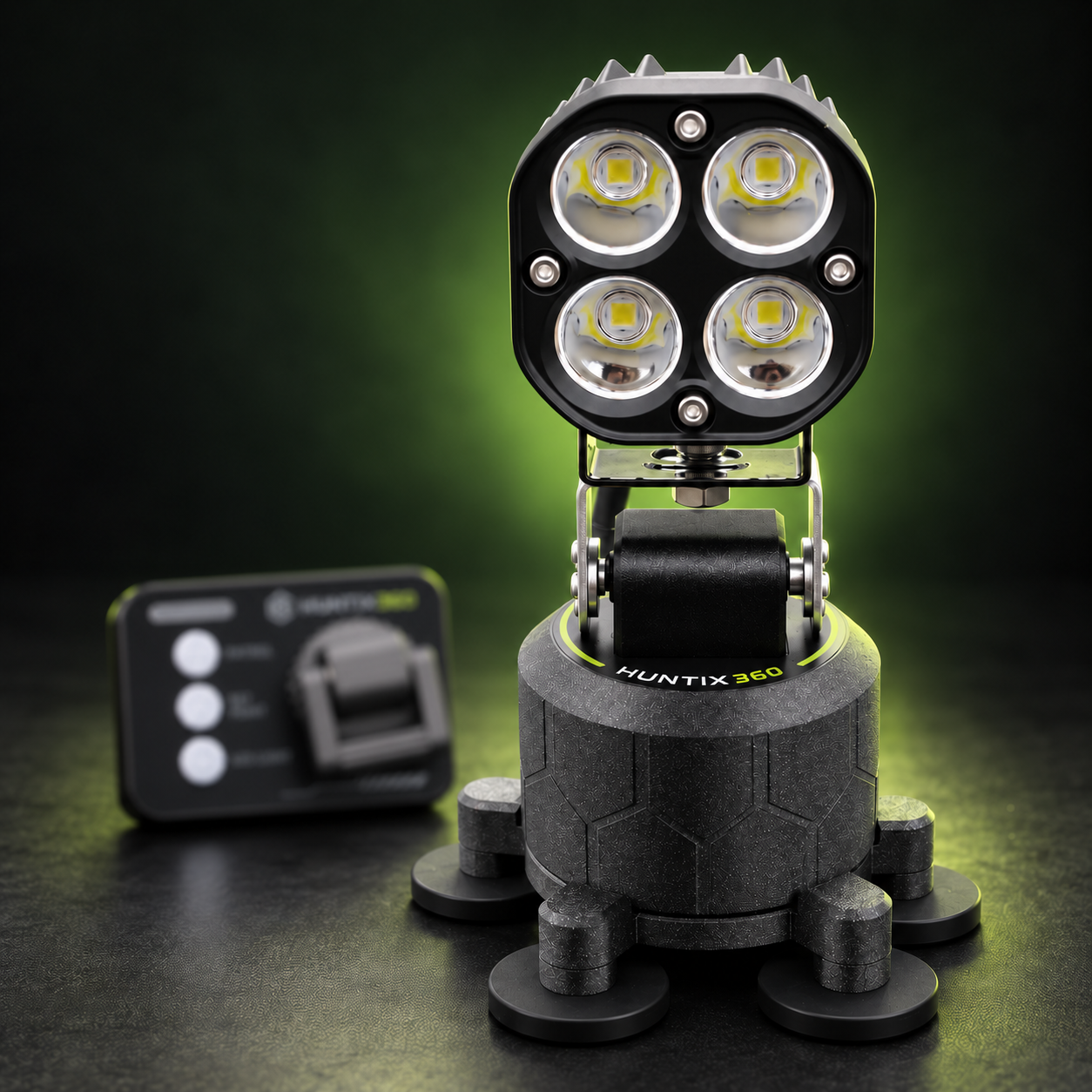 Kit con foco de 180W · Base magnética