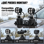 Montaje de focos, cámaras térmicas y cámaras de acción compatibles